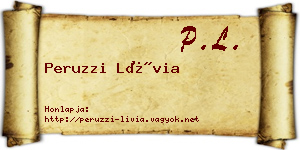 Peruzzi Lívia névjegykártya